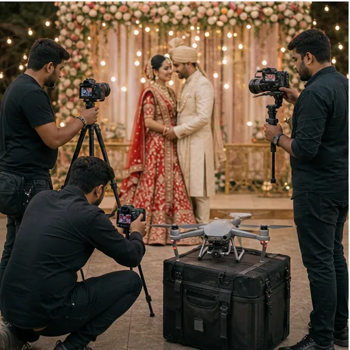 Wedding photographers at work